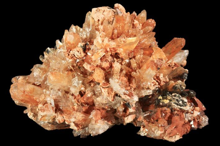 Orange Creedite Crystal Cluster - Durango, Mexico #84207